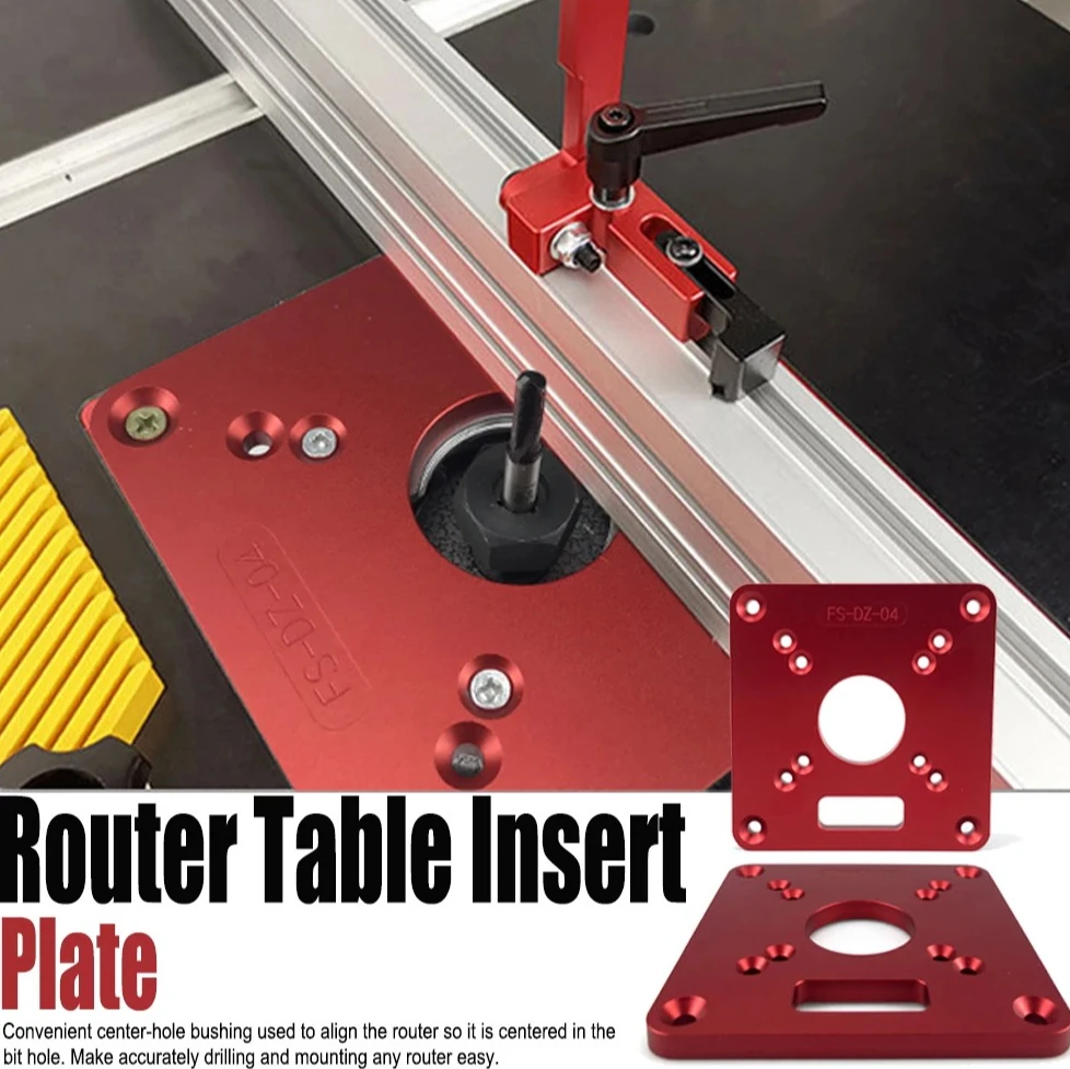 Flip Insert Plate for Makita RT0700C Router, Aluminum Router Table Plate for Woodworking Bench & Trimming