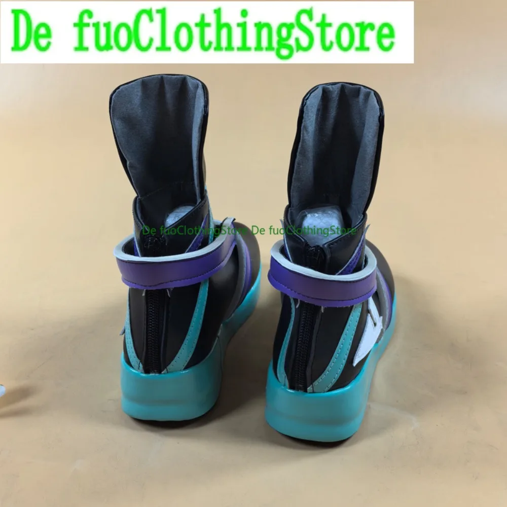 Defuo Jett Cosplay Shoes Anime Game Role-playing Halloween Costumes Props Shoes Boots