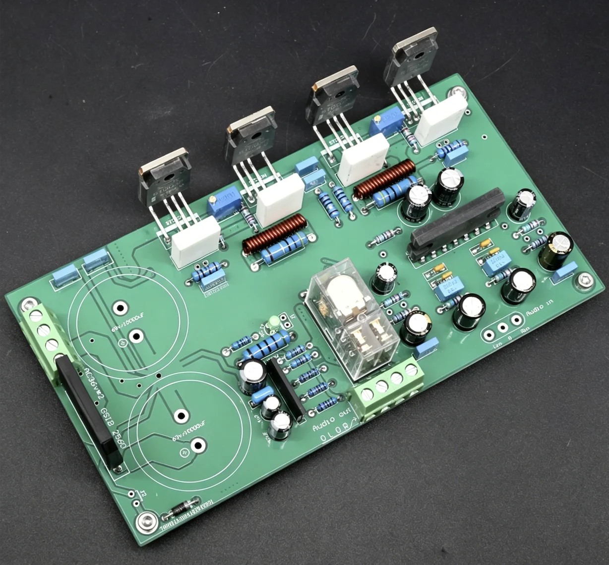 UPC2581 Drive STD03 Dual Channel 150W Power Amplifier Board Integrated Post Stage Power Protection Board