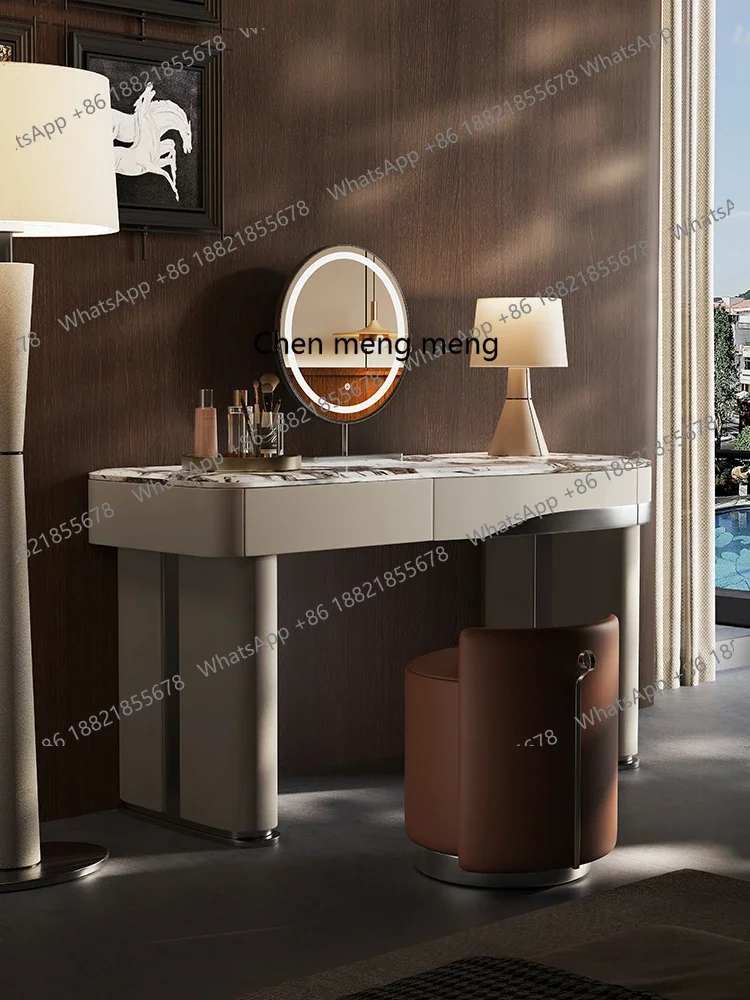 

Italian minimalist bedroom dressing table, high-end modern simple designer light luxury dressing table