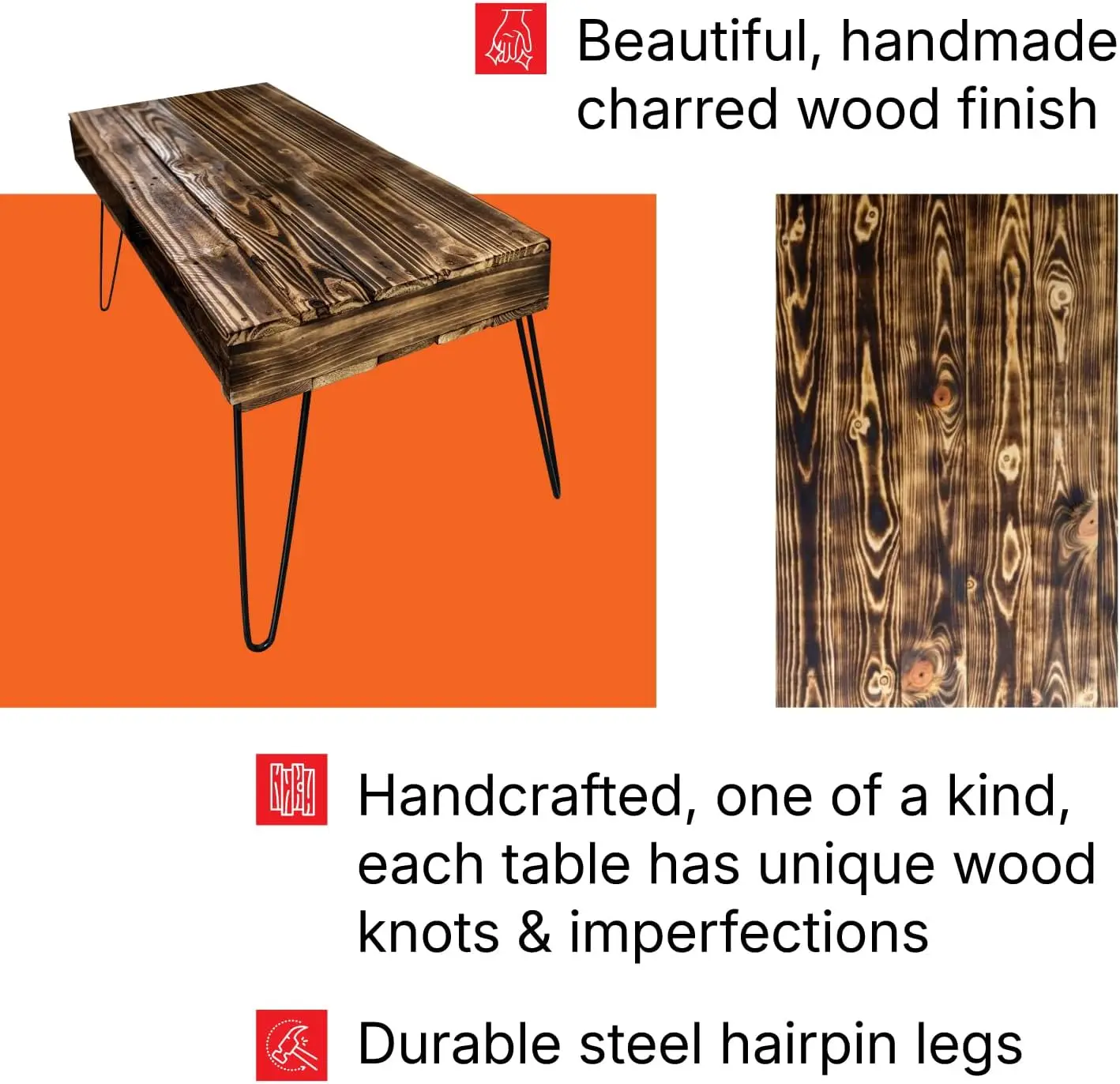 Pallet Coffee Table – Handmade Living Room Furniture, Coffee Table For Office, Side Coffee Table, Vintage Table | Elegant