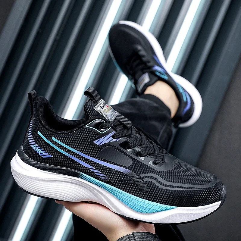 

Men Sports Running Shoes 2025 Casual Plate Marathon Breathable Lightweight Women's Comfortable Athletic Nonskid Sneakers Hombre