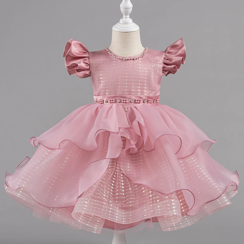 

В наличии праздничный рождественский костюм для девочек 3-14 лет, детская одежда, детские платья с цветочным узором для девочек на день рождения