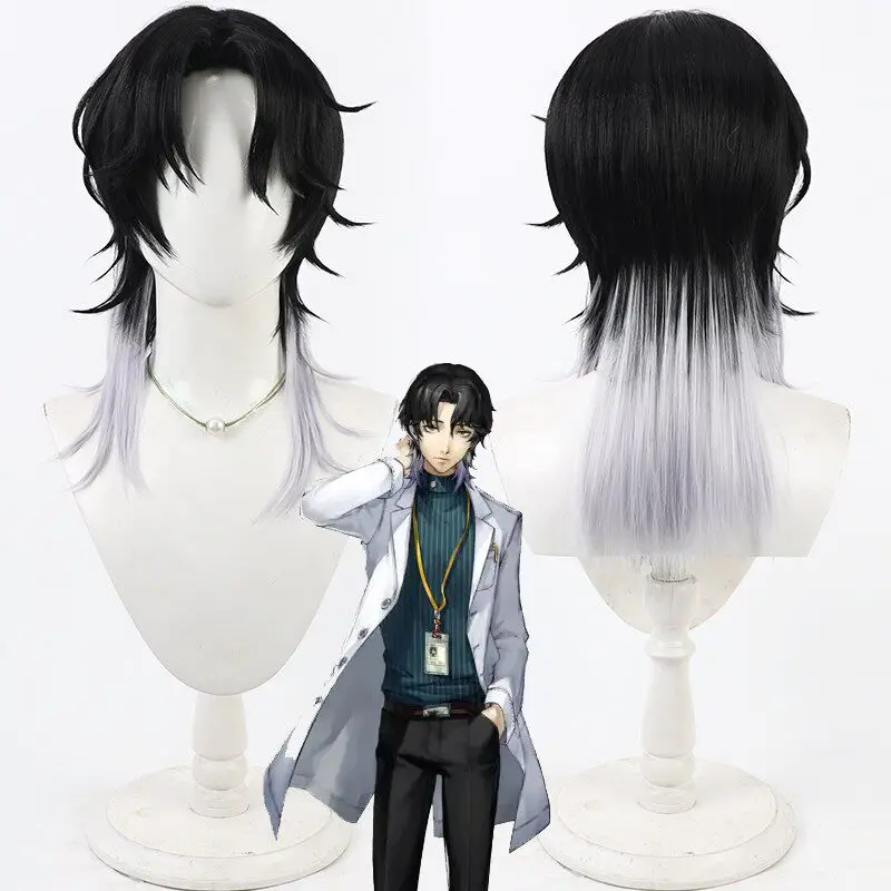 

New Kitazato Kira Cosplay Wig Halloween Party Prop Heat Resistant Fiber Synthetic Hair + Wig Cap