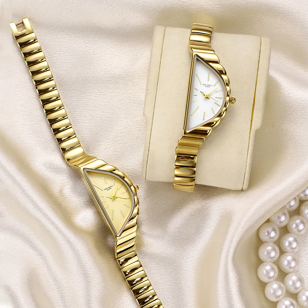 GEDI Orologio da donna di nicchia di fascia alta Orologio da polso da donna di lusso vintage Orologio da donna al quarzo in lega impermeabile di moda elegante Nuovo