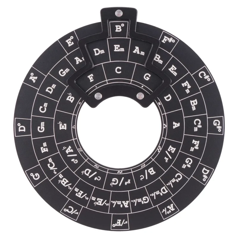 

Circle of Fifths Aluminum Alloy Wheel Melody Tool Music Theory Plate Learning Tool Chord Series Table Melody Tool