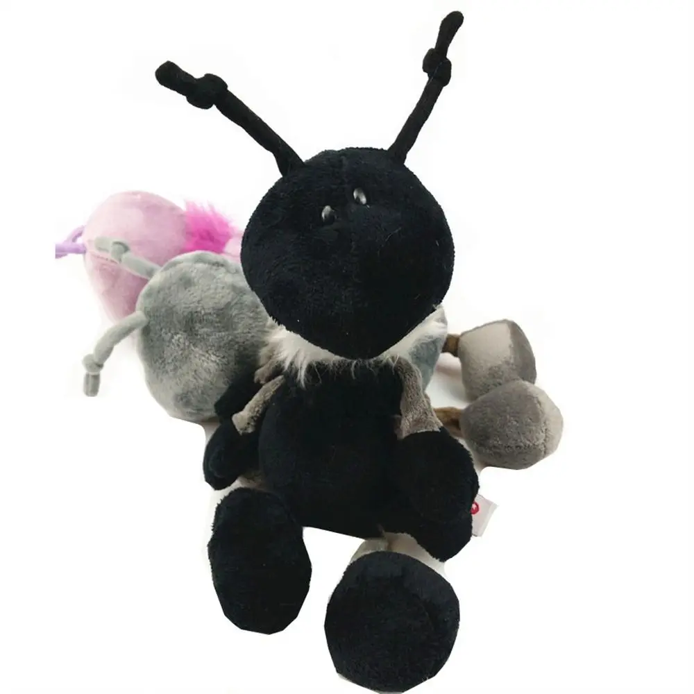 Creative Stuffed Animals Ant Plush Toys Plush Doll Insect Toy Ant Peluche Doll with Scarf 30/40cm Birthday Gift