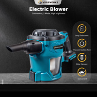 VIOLEWORKS Electric Blower Air Blower High Power Cordless Leaf Blower Cleaner Sweeper Garden Power Tools For 18V Battey