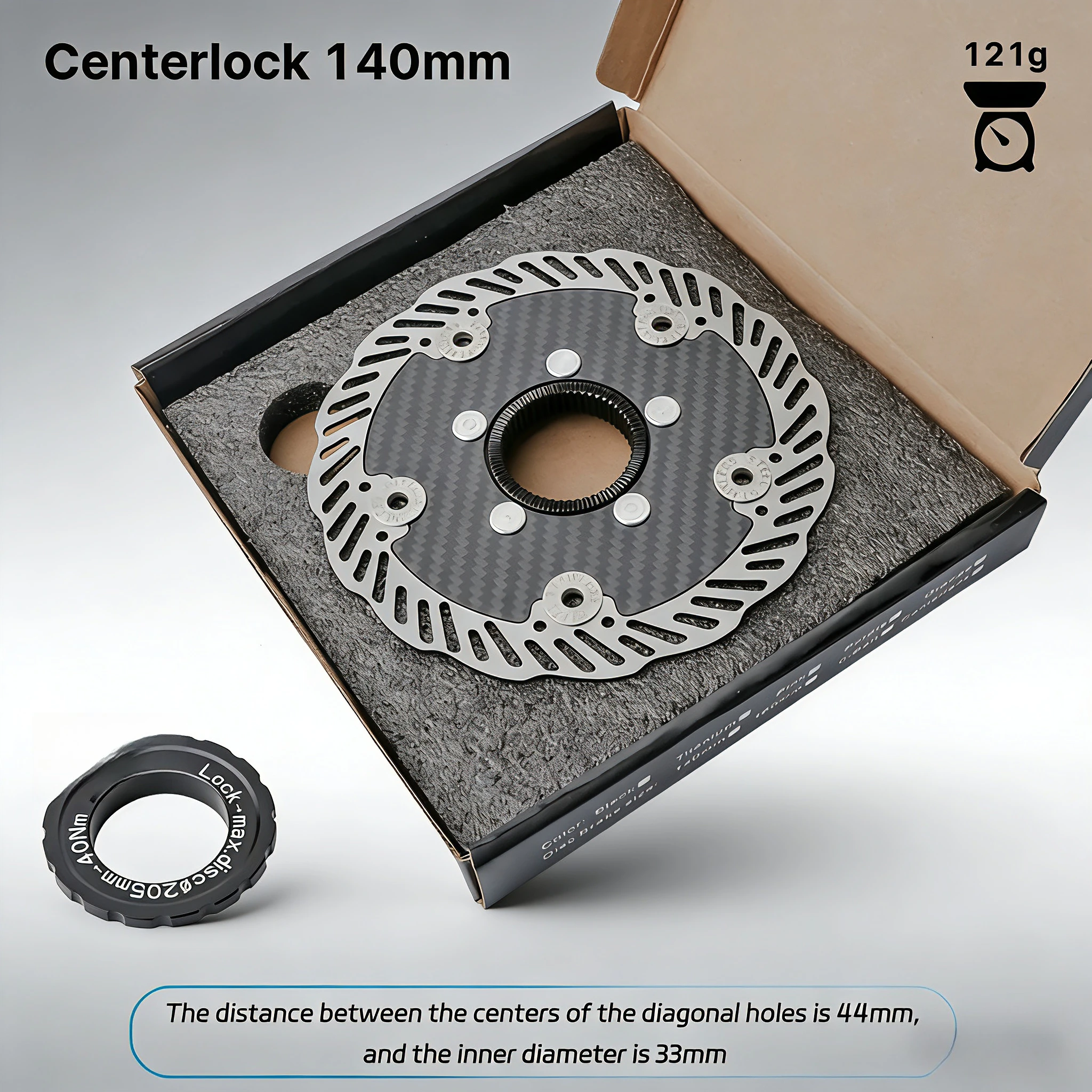 

Тормозные диски из углеродного волокна 160 мм x 140 мм, плавающие тормозные диски для горного велосипеда, велосипедные дисковые тормоза с блокировкой оси, езда на горном велосипеде.