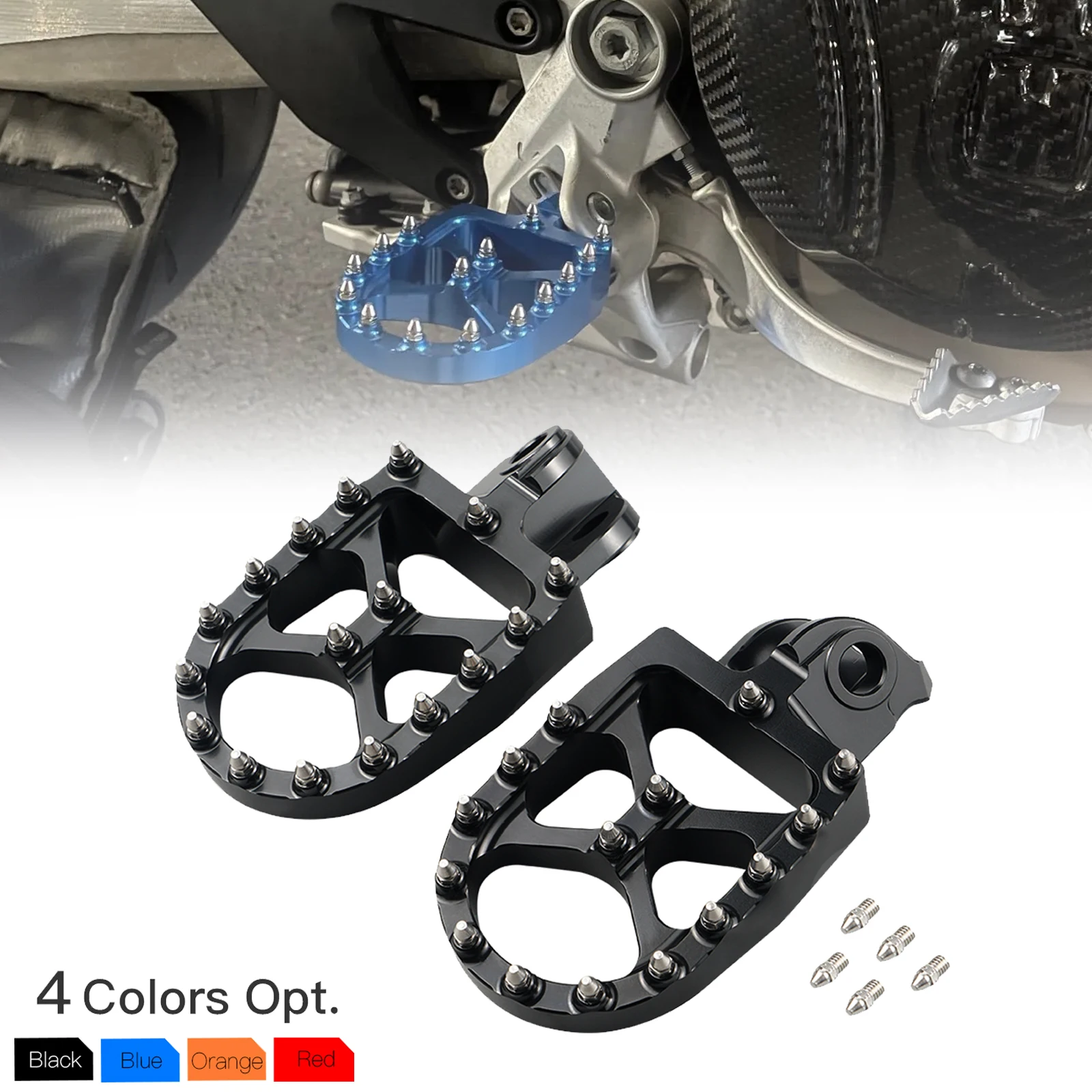 For Husqvarna 2014-2016 TE 300 TE FE 150 250 300 350 400 450 501 Motorcycle Foot Pegs Footrests Pedals TC125 FC250-450 2014-2015