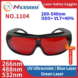 Laser Glasses Protective Eyepieces UV IPI IR IPL FPV Protector Safety Lenses Welding Protection Goggles 200 540nm ND YAG 532nm