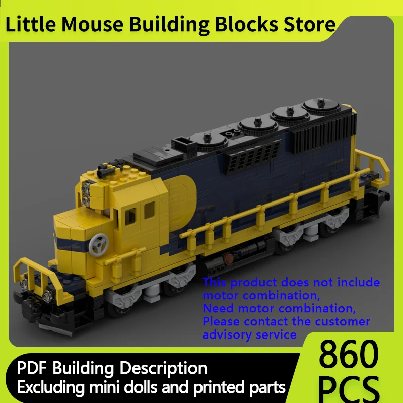 city-car-model-moc-building-bricks-gp30-santa-fe-diesel-locomotive-train-modular-technology-gifts-holiday-assemble-children-toys