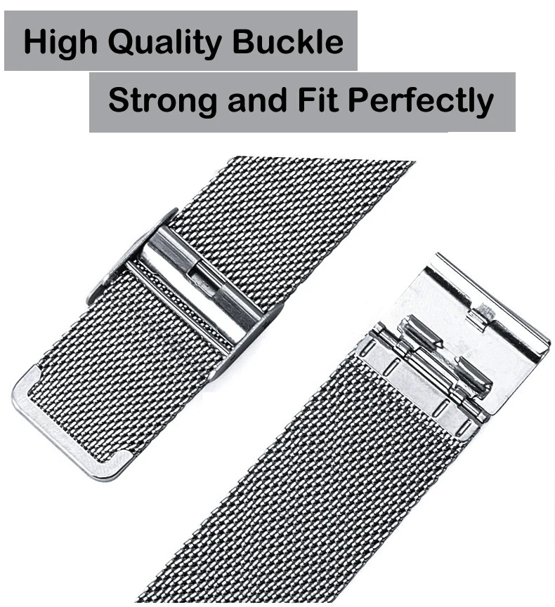 （flash sale）Watch Band  Steel 8mm 10mm 12mm 14mm 16mm 18mm 20mm 22mm 24mm Mesh Milanese Watch strap for DW apple JULIUS lolarose