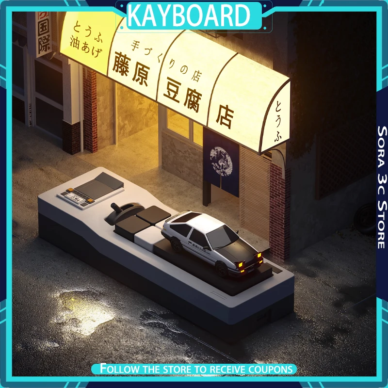 Автомобильная клавиатура-концентратор 80 Retros, 12 клавиш, поддержка VIA, онлайн-напоминание, ретро-украшение для рабочего стола, тематическая клавиатура AE86, подарок