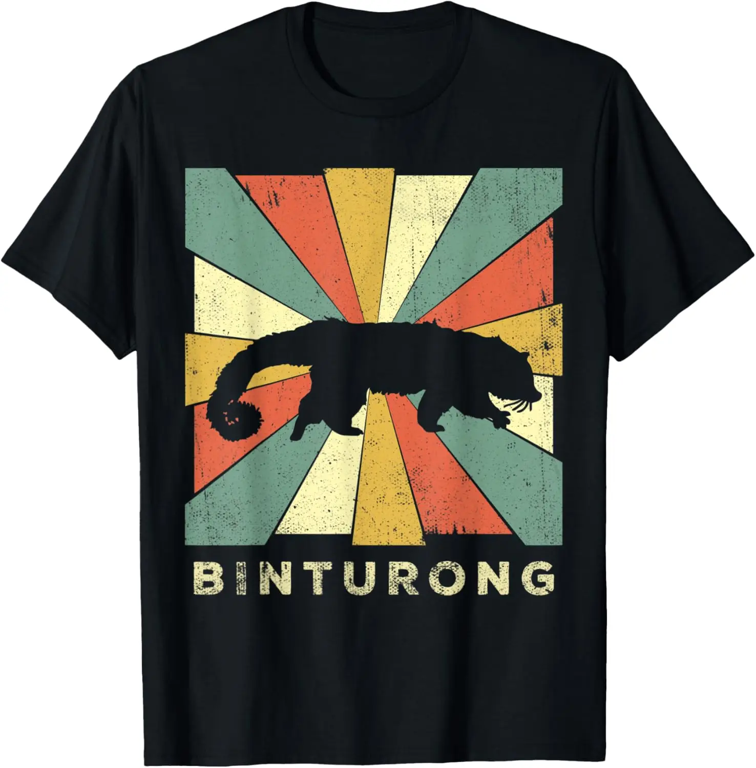 

Винтажная футболка с изображением животных в стиле ретро Binturong Lover