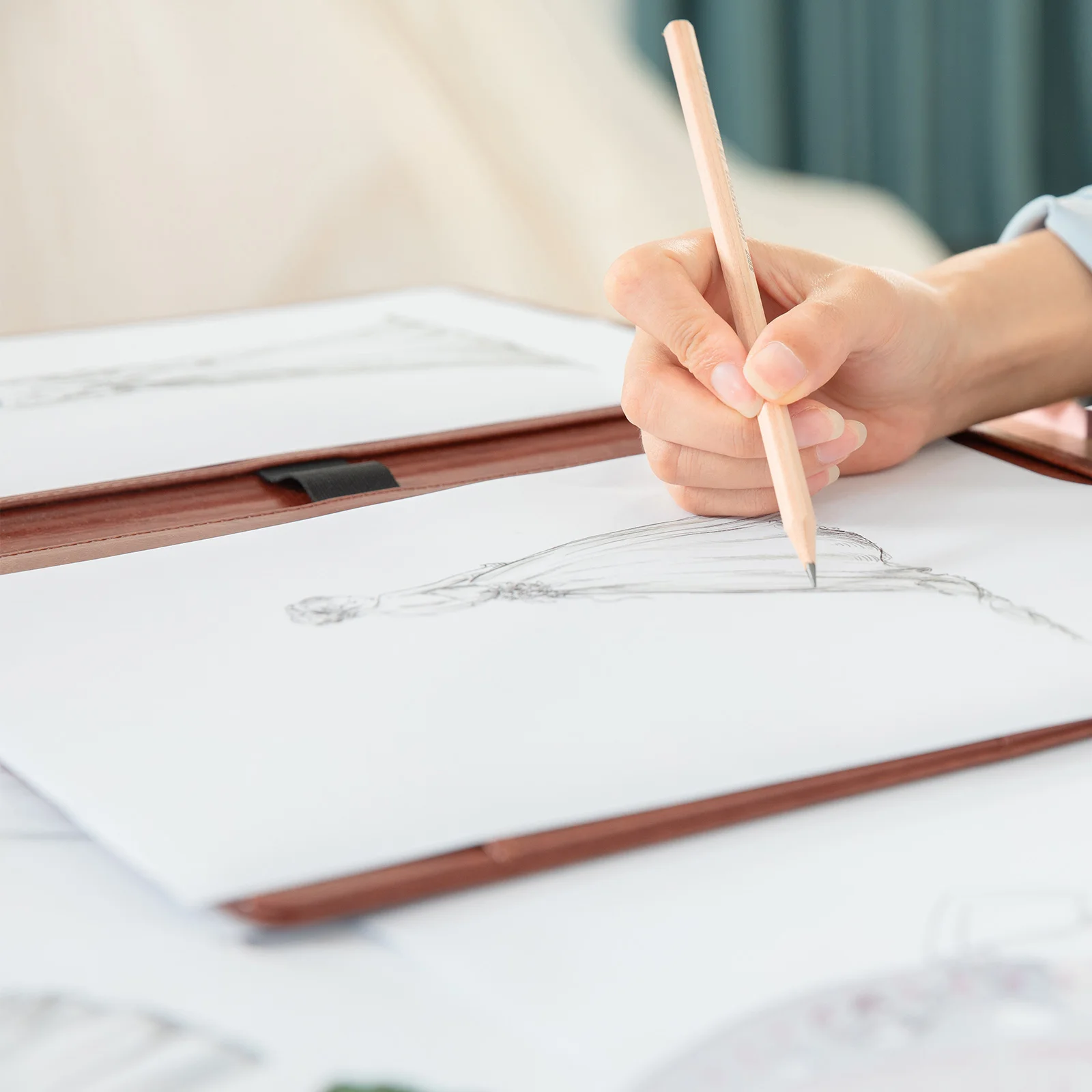 

25 Sheets Water Soluble Colored Pencil Paper Professional Sketch Pad Portable Drawing Supply For School Beginner