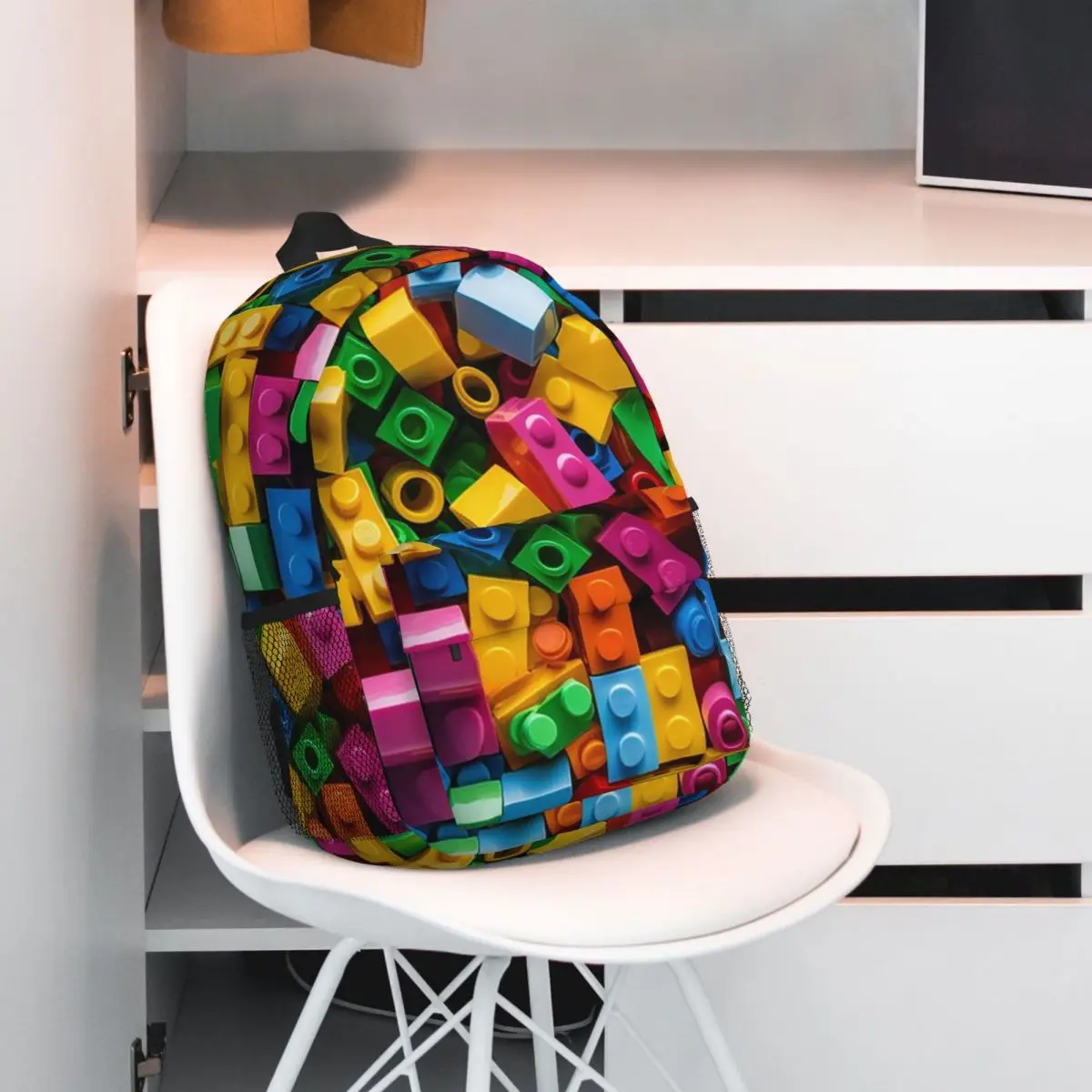 Lego-Sacs à dos Bergame pour garçons et filles, cartable décontracté pour enfants, sacs d'école pour ordinateur portable, sac à dos initié, grande capacité