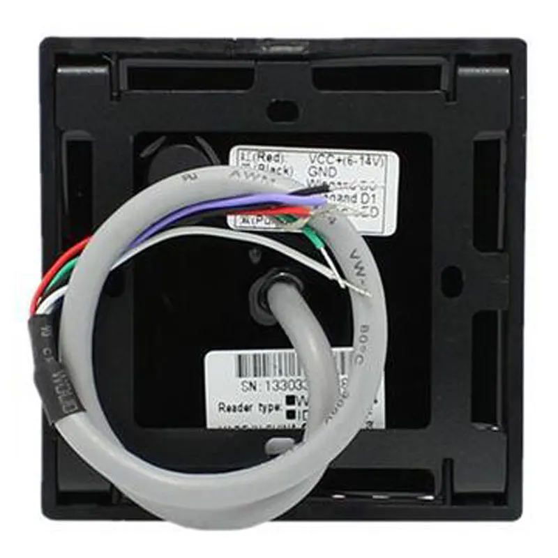 IC RFID Reader Ip 65 Waterproof Smart Card Reader  Keypad And Led 13.56M Weigand 26/34 Format Output Smart IC Reader Sn:KR602M