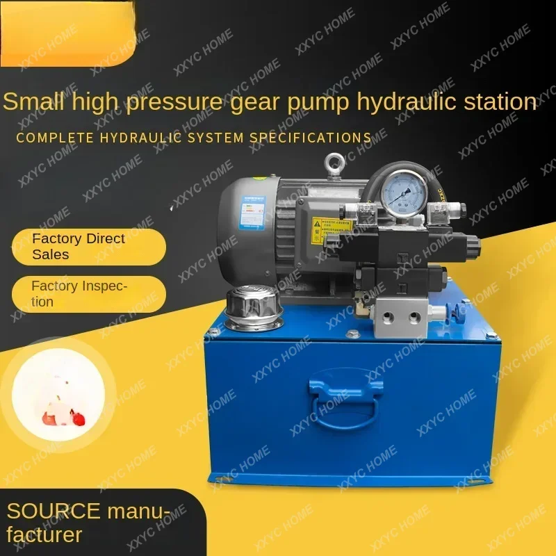 3.75kw Small High Pressure Gear Pump Speed Control Belt Air Cooling 16mpa One-Way Control Hydraulic System