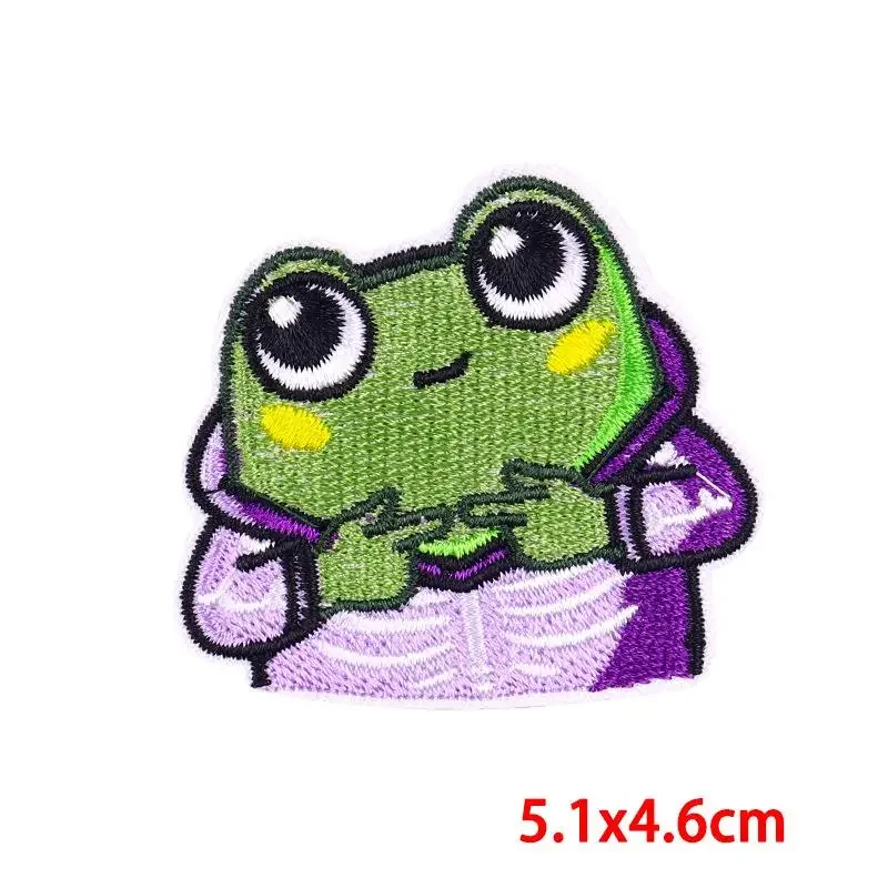 50Pcs Bulk Embroidered Patch Iron On Patches for Clothing Cat Clothes Stickers Sewing Thermal Adhesive Applique Fusible