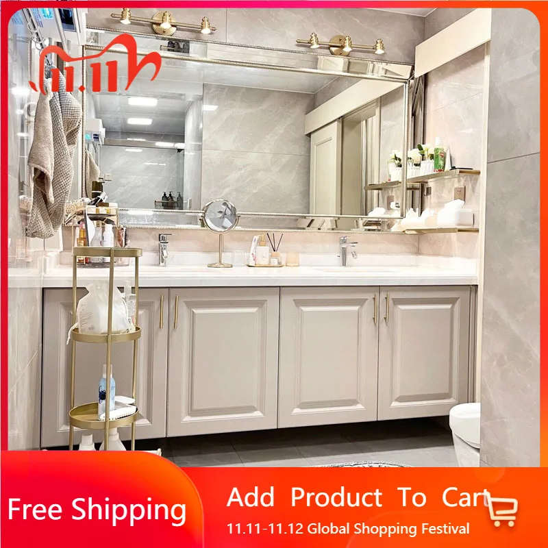 

Дизайн французского роскошного шкафа для ванной комнаты, вертикальный органайзер для хранения макияжа, настенная раковина, украшение Badkamer Meubel, шкаф для ванной комнаты