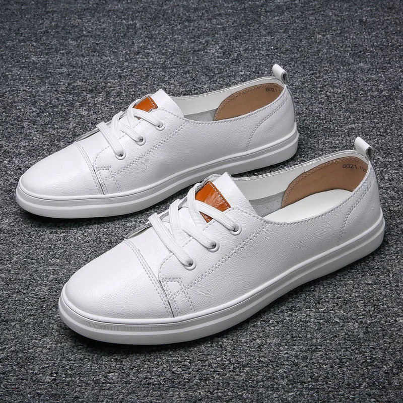 

Autumn 2025 Men's White Chunky Sneakers - Breathable Minimalist Design, Student-Friendly & Instagram Popular