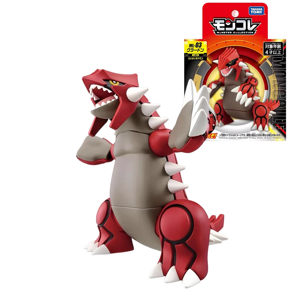 Original Takara Tomy Pokemon Figure jouets Koraidon Rayquaza Palkia Groudon Solgaleo Arceus Charizard Anime Figurine modèle poupées