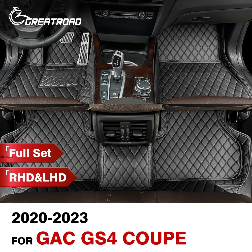 Car Floor Mats For GAC Trumpchi GS4 2020 2021 2022 2023 Custom Auto Foot Pads Automobile Carpet Cover Interior Accessories