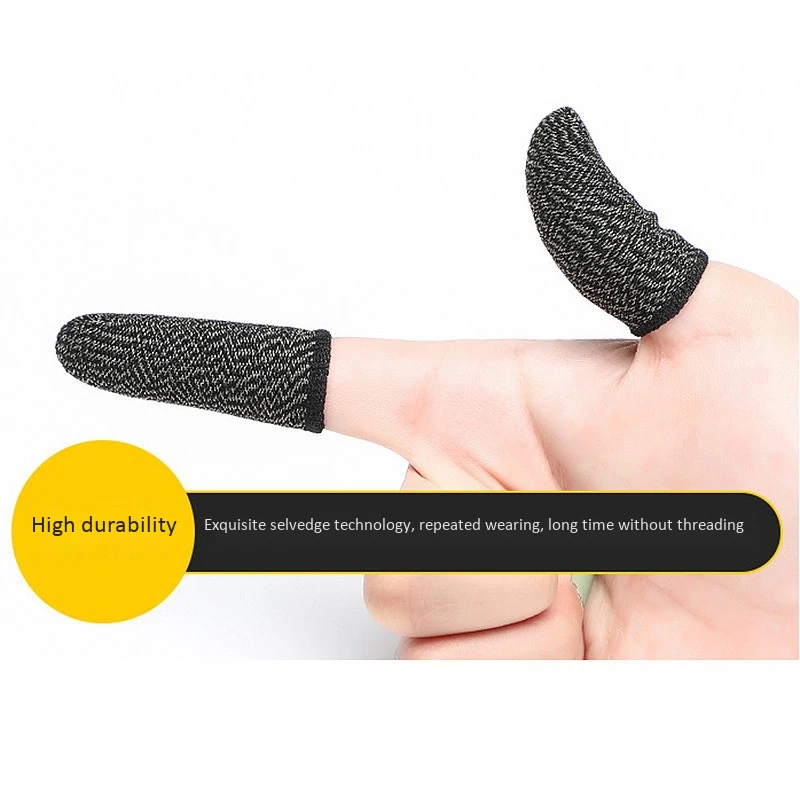 5 Pair Mobile Game Controller Finger Sleeve Sets, Anti-Sweat Reusable Waterproof Breathable Full Press Screen Finger Set