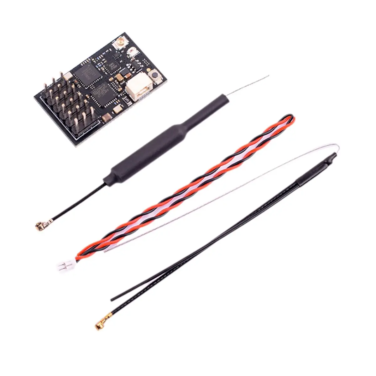 DT75New Arrival XR6P ELRS Dual Band Receiver 2.4G/915MHz 6CH PWM CRSF ExpressLRS Receiver with Antenna for RC FPV Drones Parts