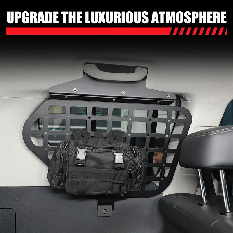 

For Toyota Land Cruiser Prado 150 2010-2023 Car Trunk Side Window Storage Rack Hanging Bag Rack Interior Car Accessories