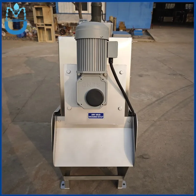 Sludge Dewatering Machine Multi Disc Screw Press SS304 for Waterworks and Black Odorous River Lake Algae Treatment