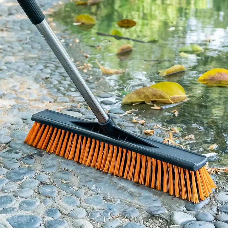 Floor Scrubbing Brush Stiff Bristle Scrubber Portable Floor Scrub Brush Grout Brush Outdoor Sweeping Brush for Warehouses Garage