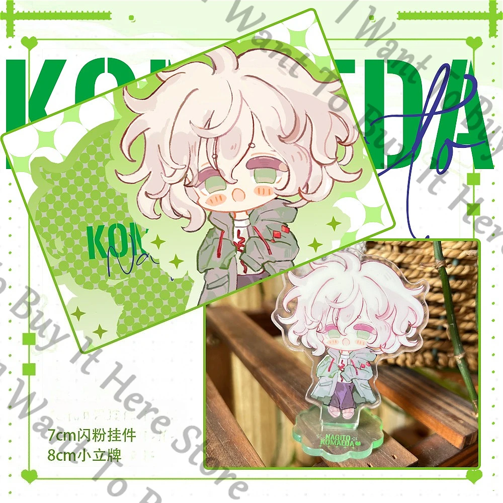

Аниме Nagito Komaeda Danganronpa Косплей Q версия акриловый стоячий знак брелок-подставка фигурка брелок мультфильм виджет талисман