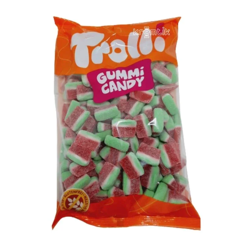 Trolli Tajadas de Sandía Gominola 1KG Bolsa Grande Sin Alérgenos