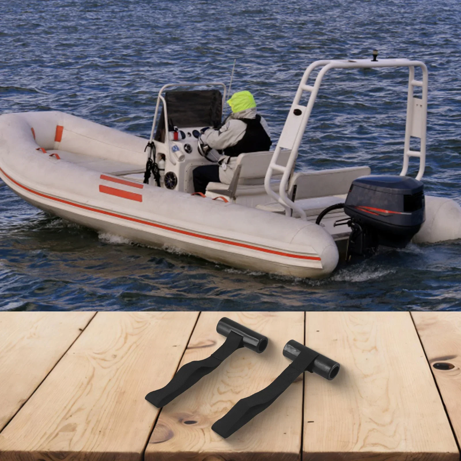 For Kayak Canoe Boat Tie Down Anchor 2 Pcs Under Hood Quick Loop Straps for Secure Transport on Vehicle Roof Rack