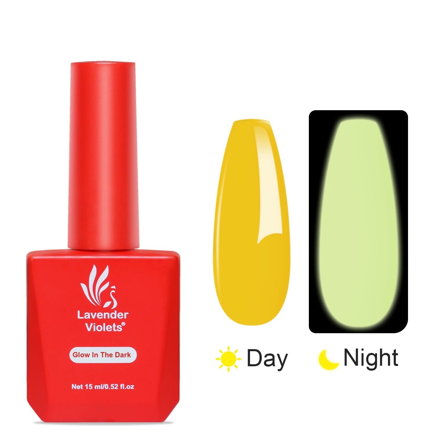 15ml Glow in the Dark Top Coat, Luminous Effect Functional Soak Off Gel Nail Polish for Home Salon Nail Art Manicure Pedicure