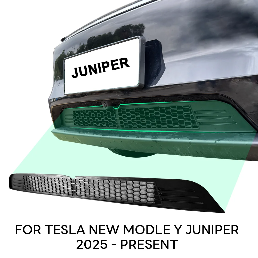 ل تسلا نموذج Y 2025 إطلاق المصد السفلي مكافحة الحشرات صافي مكافحة الغبار برهان الداخلية تنفيس غطاء مصبغة غطاء أمامي مقاوم للحشرات