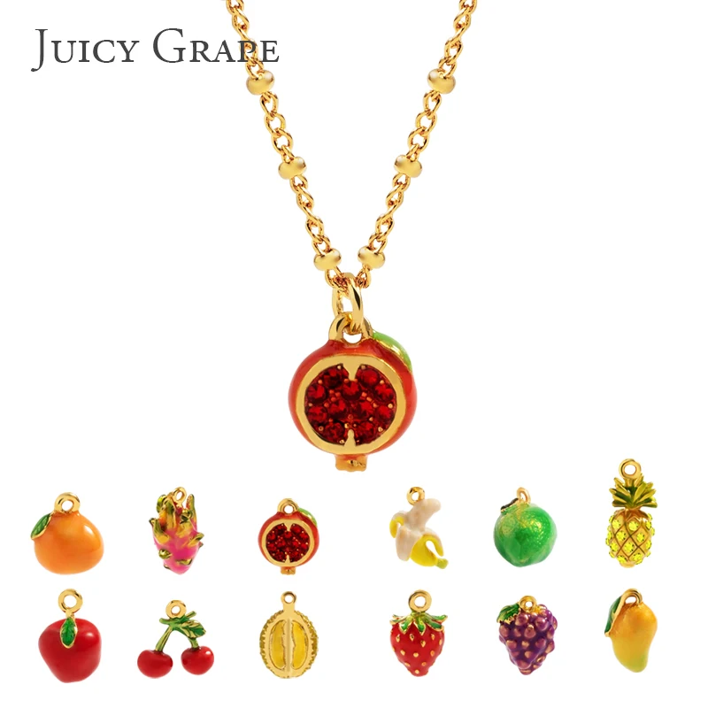 

Fruit Necklace Cute Fruit Strawberry Watermelon Necklace Personalized Custom Pendant DIY Necklace Accessories Fruit Accessories