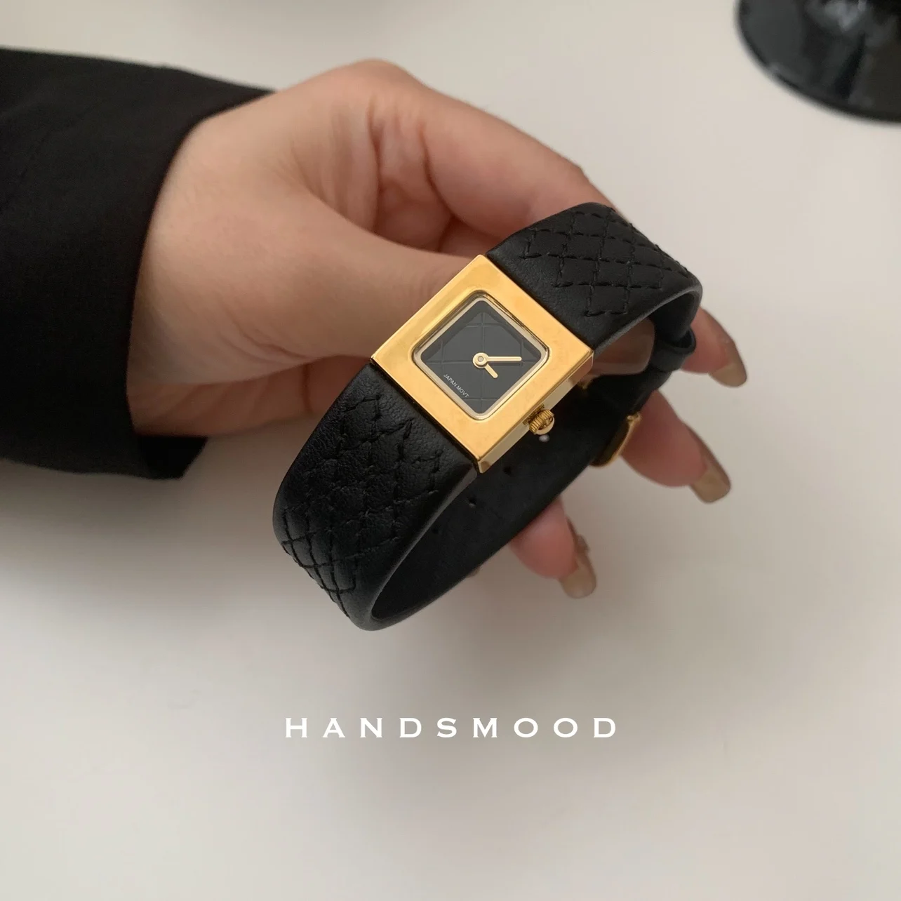 

High-end luxury women's watch genuine leather square small style watch simple design ladies watch quartz watch