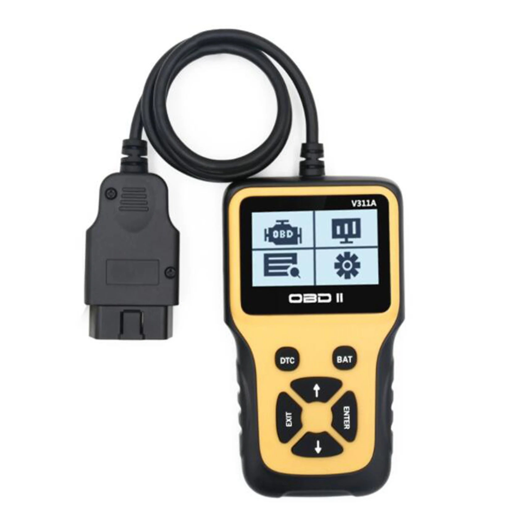 V311A ELM327 Auto Diagnosis Tool Code Reader OBD II Scanner Fault Light Repair Tool Support Vehicle 9 Standard