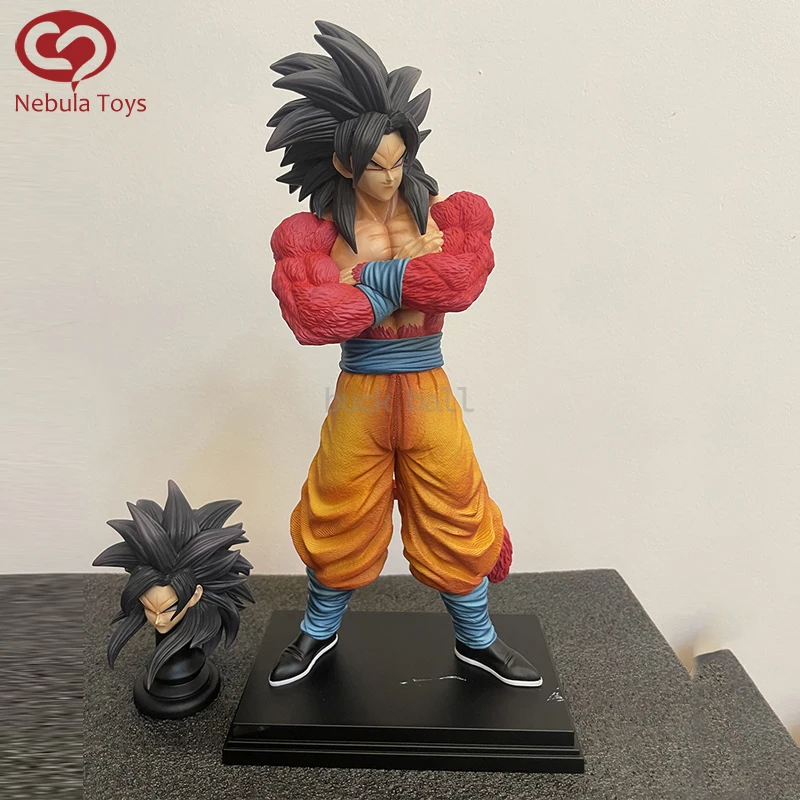 34cm Anime Dragon Ball Figure Son Goku Figure Super Saiyan 4 Son Goku Model Statue Doll Collection Decora Toys Christmas Gift