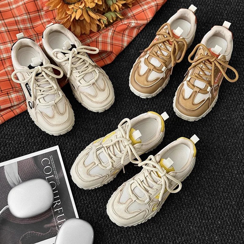 

Spring Summer Outdoor Ladies Wedges Shoes High Quality Women Sneakers Trend Breathable Soft Woman Air-cushion Running Sport Shoe