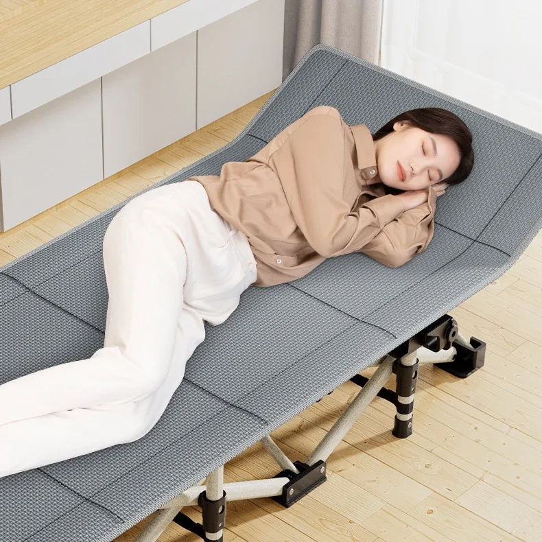 Portable Folding Single Home Cot Multifunctional Reclining Lunch Chair For Office Nap Home Emergency