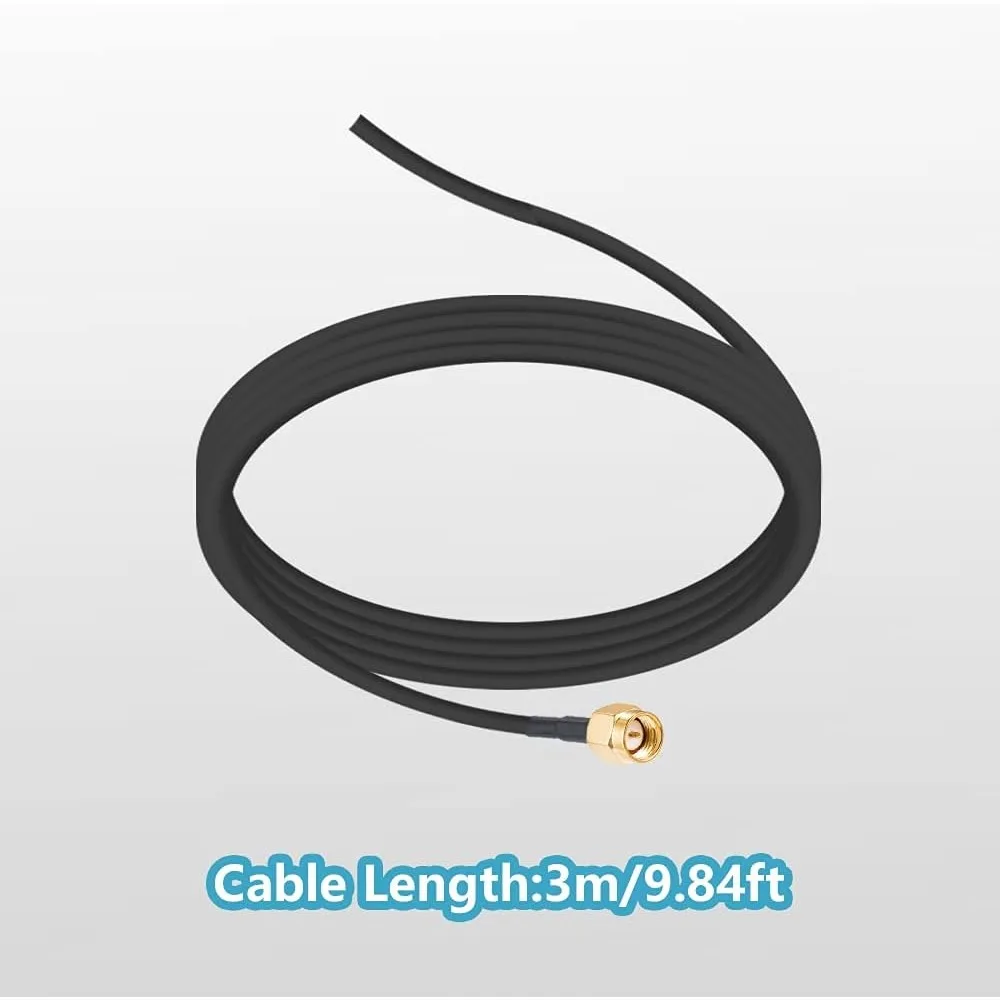 433 MHz Antenne 3 dBi SMA-Stecker 3 m RG174-Kabel Magnetfuß Omnidirektion für Raspberry Pi NFC GSM ISM CUL USB CCU3 CCU2 CC1101 – Detail 3