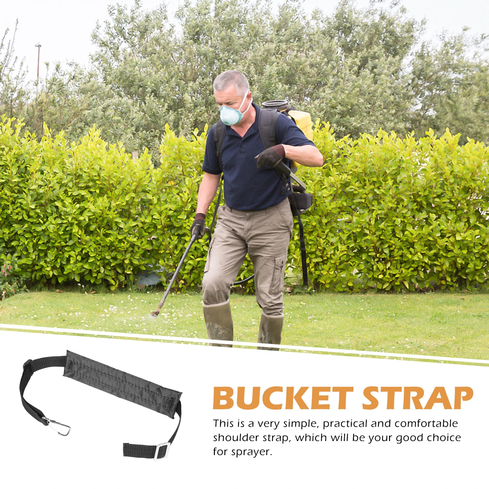 

Backpack Sprayer Straps Replacement Belt Garden Agricultural Lightweight Adjustable Black Harness