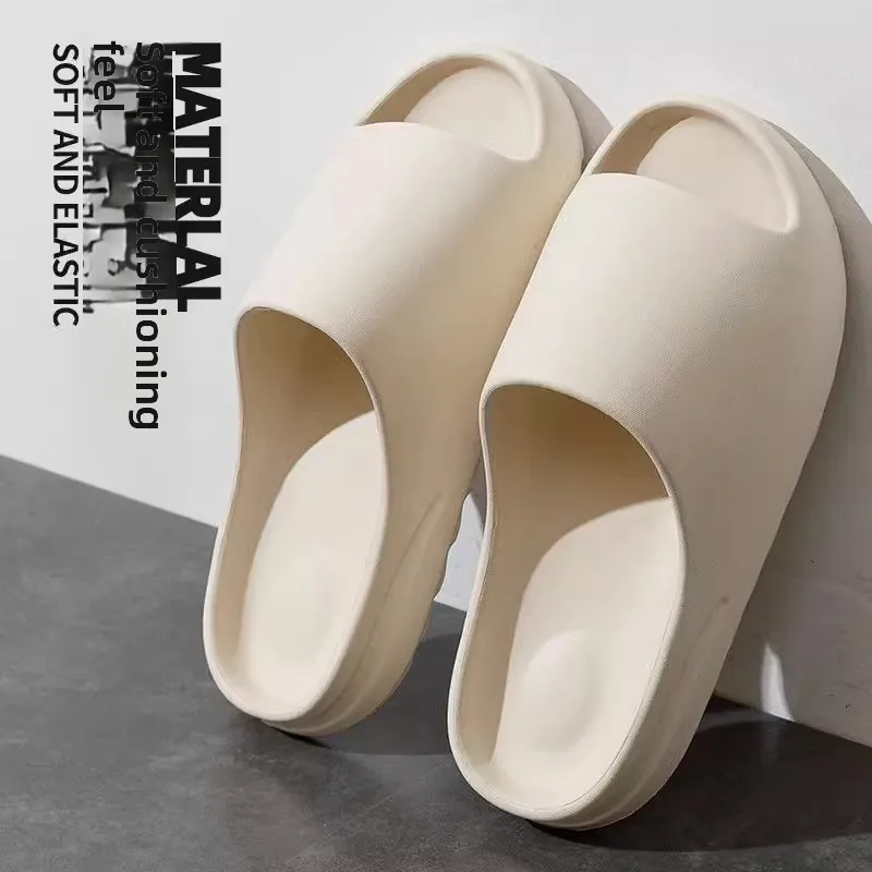 Outdoor Soft Bottom Slippers Women's Summer Fashion Thick Bottom Coconut Beach Couples Cool Slippers Anti-slip Men's Sandals