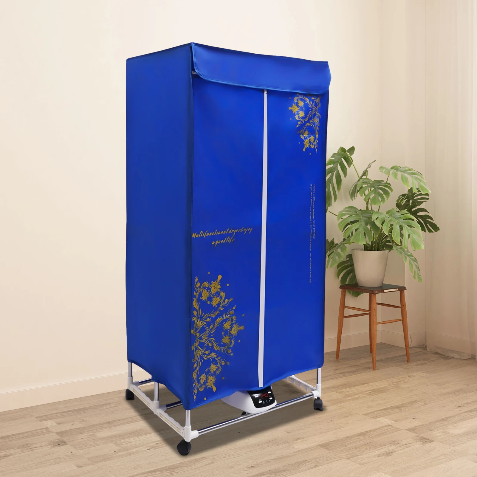 1200-1500W Portable Travel Clothes Dryer Machine PTC 5-layer Heating for Apartments, New Generation Electric Clothes Drying