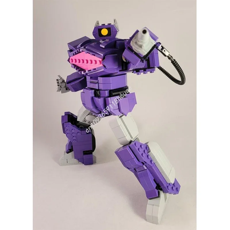 820 pièces MOC Decepticon onde de choc Nan modèle blocs de construction idée Architecture éducation enfants bricolage jouets cadeaux de noël