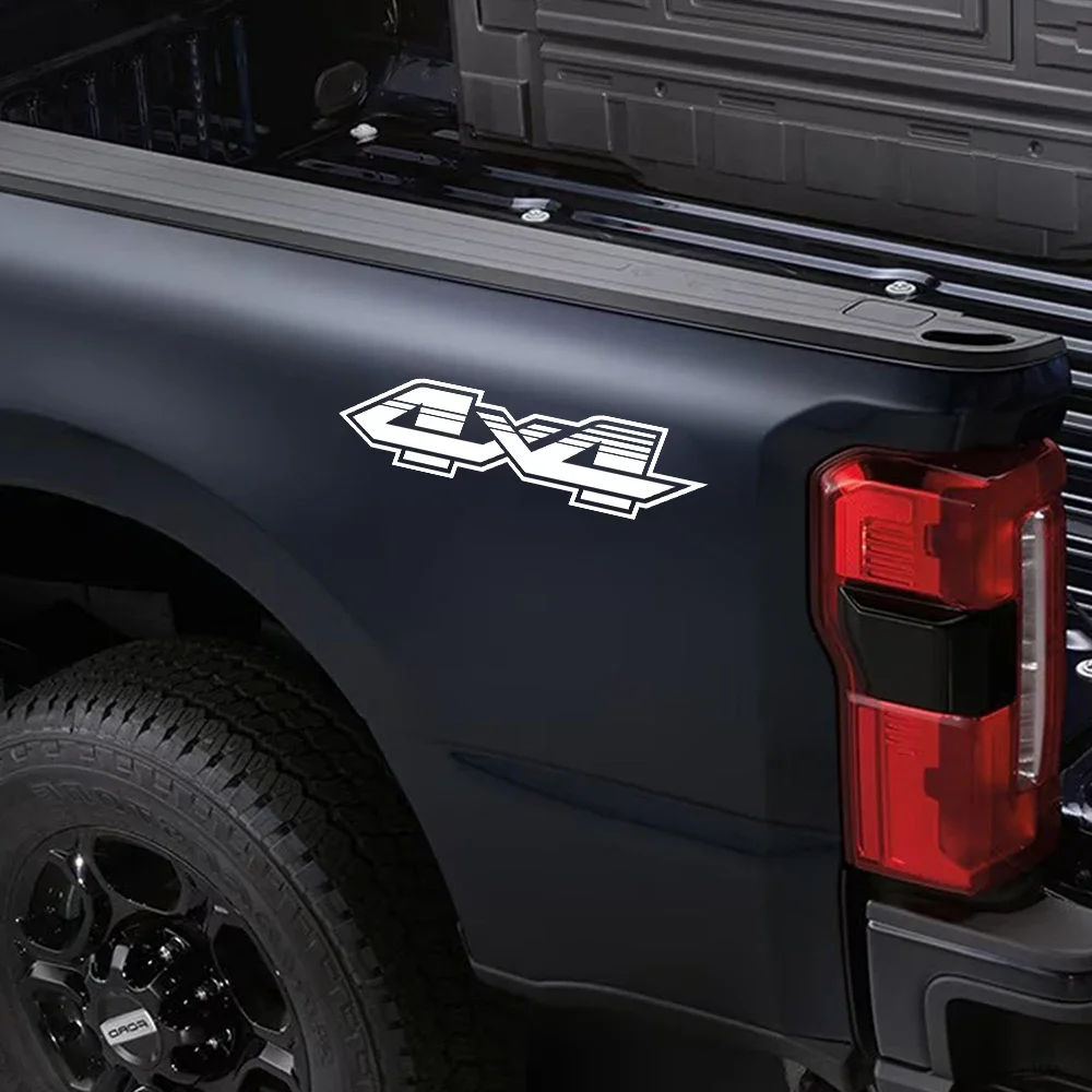 Pegatina de rayas 4x4 para coche, decoración de camioneta, calcomanía para Ford F150 Toyota Hilux Isuzu Dmax Dodge RAM GWM Cannon Chevrolet Silverado